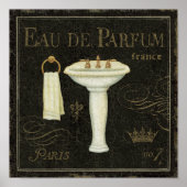  gootsteen en handdoeken poster (Voorkant)