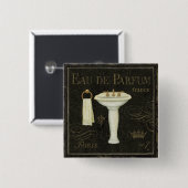 gootsteen en handdoeken vierkante button 5,1 cm (Voorkant /achterkant)