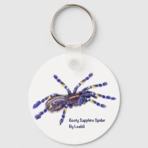 Gooty Sapphire Tarantula Spider Personalized Sleutelhanger