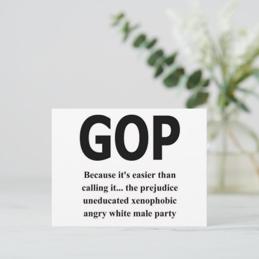 GOP# BRIEFKAART (Staand voorkant)