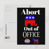 GOP buiten Kantoor-Briefkaart afbreken Briefkaart (Voorkant / Achterkant)