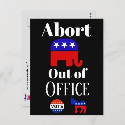 GOP buiten Kantoor-Briefkaart afbreken Briefkaart (Voorkant / Achterkant)