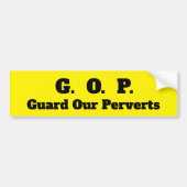 GOP BUMPERSTICKER (Voorkant)