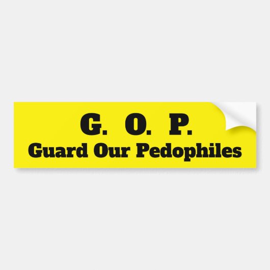 GOP BUMPERSTICKER (Voorkant)