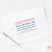GOP Congres Uw Dishonor zal Cheney blijven Vierkante Sticker (Envelop)