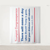 GOP Congres Uw Dishonor zal Cheney blijven Wandkleed (Voorkant)