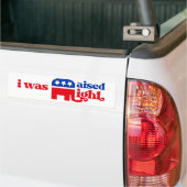 GOP Conservatief Trump Republikein heeft gelijk ge Bumpersticker (Op Truck)