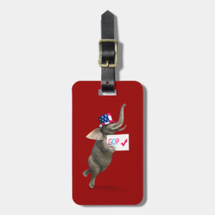 GOP Elephant Bagagelabel
