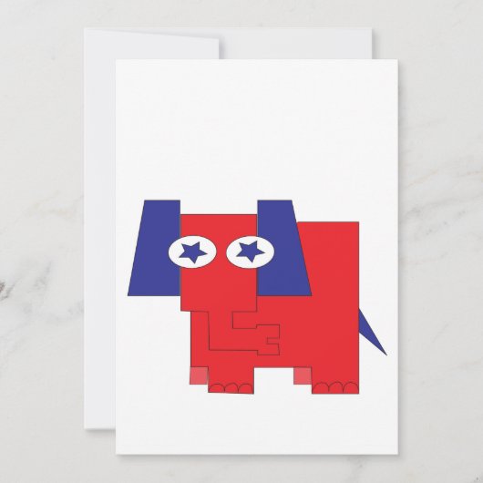 GOP Elephant Blank Kaart (Voorkant)