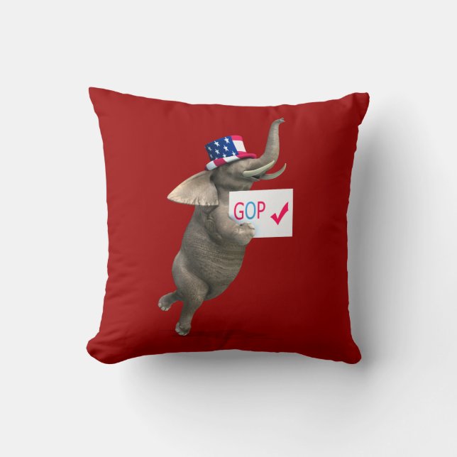 GOP Elephant Kussen (Voorkant)