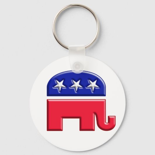 GOP Elephant Logo Sleutelhanger (Voorkant)