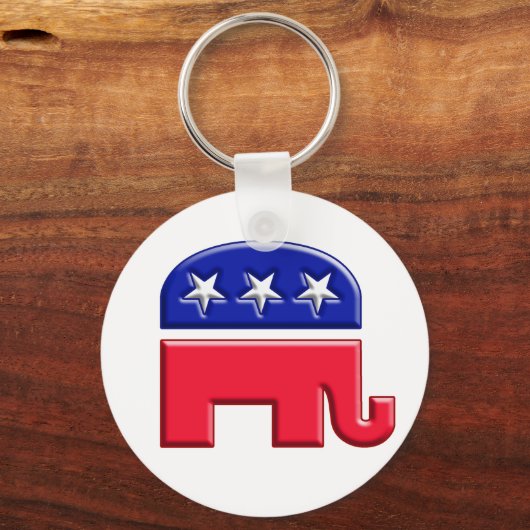 GOP Elephant Logo Sleutelhanger (Voorkant)