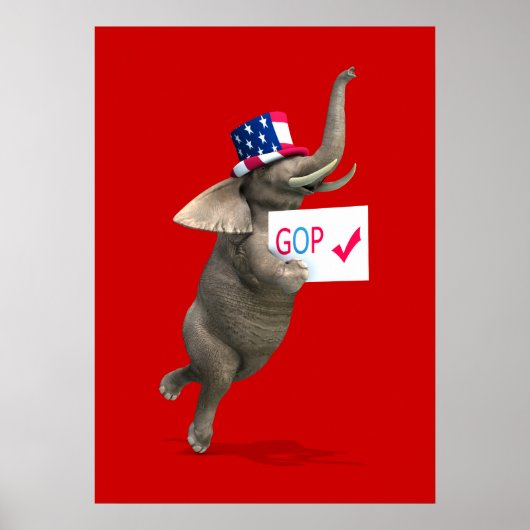 GOP Elephant Poster (Voorkant)