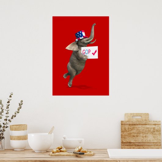 GOP Elephant Poster (Keuken)