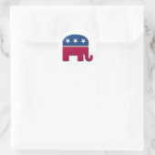 GOP Elephant Ronde Sticker (Tas)