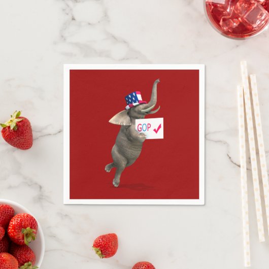 GOP Elephant Servetten (Insitu)