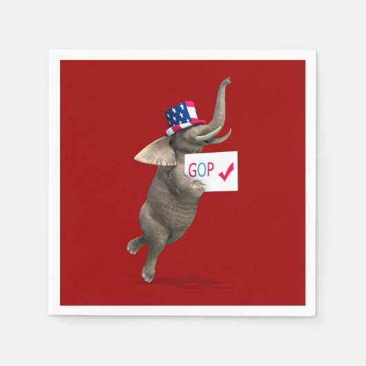 GOP Elephant Servetten (Voorkant)