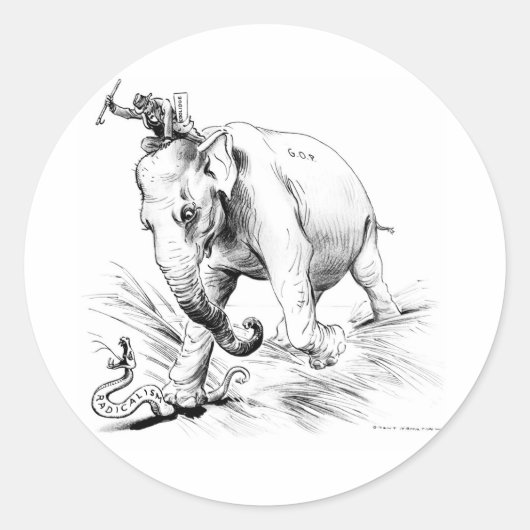 GOP Elephant Sticker (Voorkant)