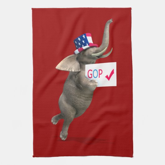 GOP Elephant Theedoek (Verticaal)