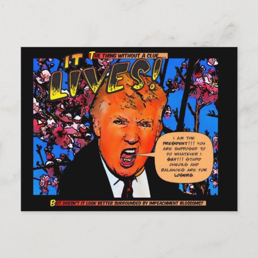 GOP en bloesems Briefkaart (Voorkant)