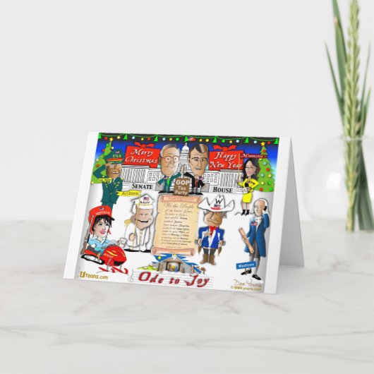 GOP en Tea Party Kerstmis Feestdagen Kaart (Voorkant)