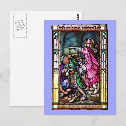 GOP en (Verticale) Moneychangers Briefkaart (Voorkant / Achterkant)