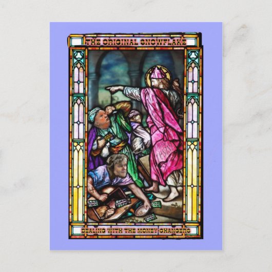 GOP en (Verticale) Moneychangers Briefkaart (Voorkant)