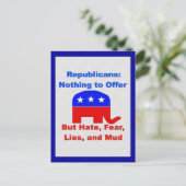 GOP Fearmongers Briefkaart (Staand voorkant)