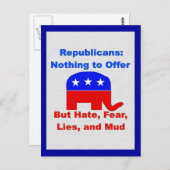 GOP Fearmongers Briefkaart (Voorkant / Achterkant)