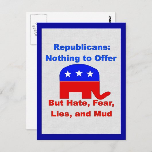 GOP Fearmongers Briefkaart (Voorkant / Achterkant)