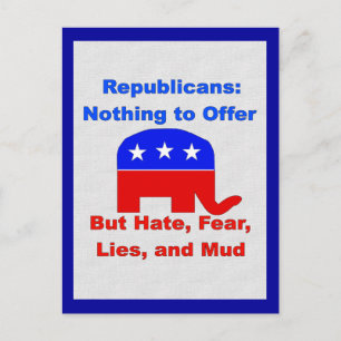 GOP Fearmongers Briefkaart