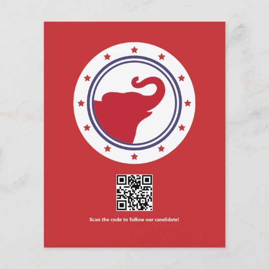 GOP-fondsenwerving voor politieke campagnes Kick-o Flyer (Achterkant)