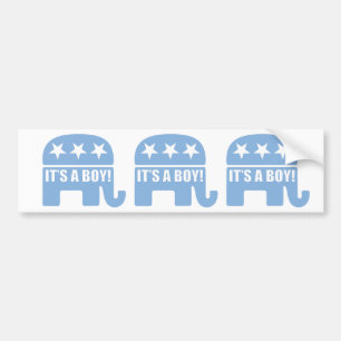 GOP "Het is een jongen" Bumperstickers