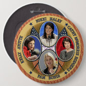 GOP-kandidaten voor President 2016 Ronde Button 6,0 Cm (Voorkant /achterkant)