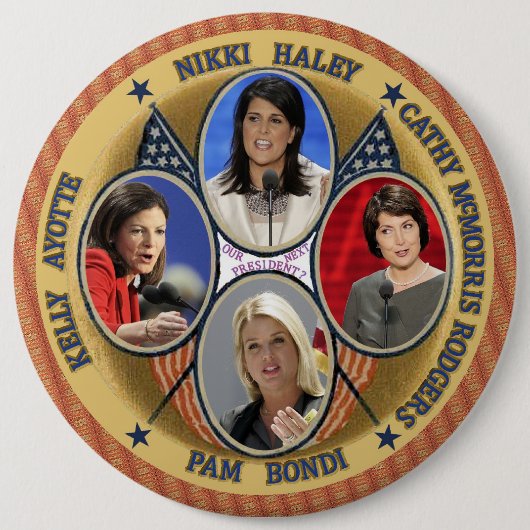 GOP-kandidaten voor President 2016 Ronde Button 6,0 Cm (Voorkant)