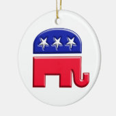 GOP Logo Elephant Keramisch Ornament (Links)