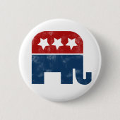 GOP-logo Ronde Button 5,7 Cm (Voorkant)