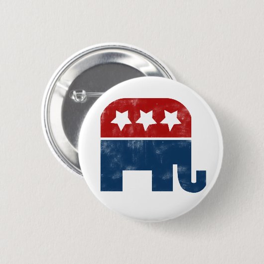 GOP-logo Ronde Button 5,7 Cm (Voorkant /achterkant)