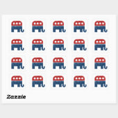  GOP-logo Vierkante Sticker (Vel)