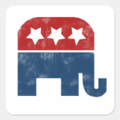  GOP-logo Vierkante Sticker (Voorkant)