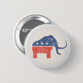 GOP Mammoth Logo Ronde Button 5,7 Cm (Voorkant /achterkant)