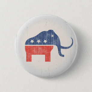 GOP Mammoth Logo Ronde Button 5,7 Cm