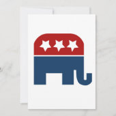 GOP olifant Logo republikein Kaart (Voorkant)
