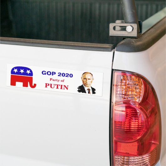 GOP "PARTIJ VAN POTINE" BUMPERSTICKER 2020 (Op Truck)