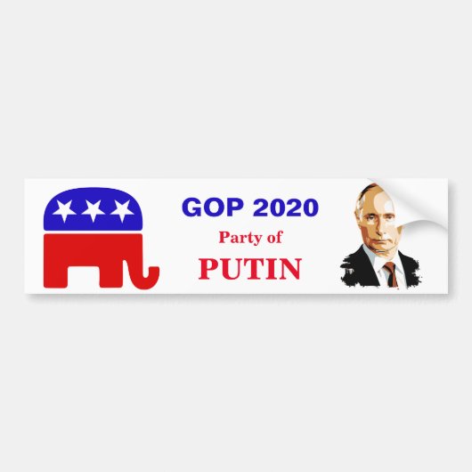 GOP "PARTIJ VAN POTINE" BUMPERSTICKER 2020 (Voorkant)