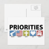 GOP-prioriteiten Briefkaart (Voorkant / Achterkant)