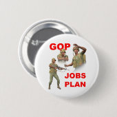 GOP, Republikeinen, banenplan Ronde Button 5,7 Cm (Voorkant /achterkant)