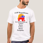 GOP-republikeinen die we graag willen T-shirt (Voorkant)