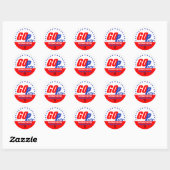 GOP REPUBLIKEINS 2016 RONDE STICKER (Vel)