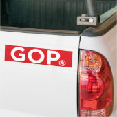 GOP Republikeins Logo Bumpersticker (Op Truck)